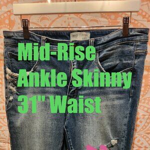 BKE the Payton Mid-Rise Ankle Skinny